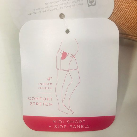 Isabel Maternity Ingrid/Isabel Women's Size 4 Side Panel Brown Carpenter Short - Picture 14 of 16